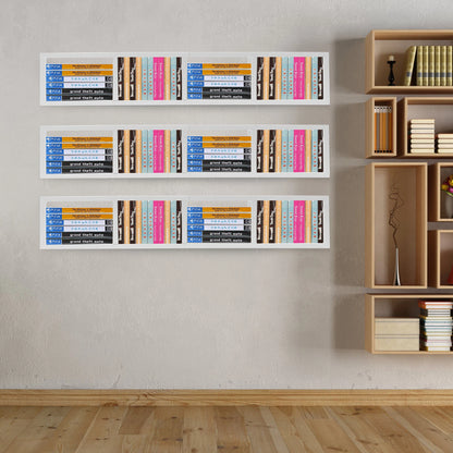 CD Wall Mount Rack Holder for Media Storage Display Organizer