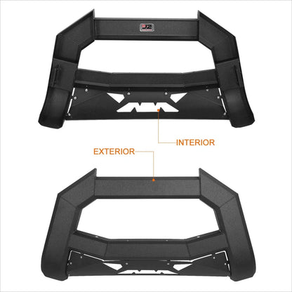 J2 Bat Face Bull Bar Bumper Grill Guard for Dodge Ram 1500-3500 (2002–2009)
