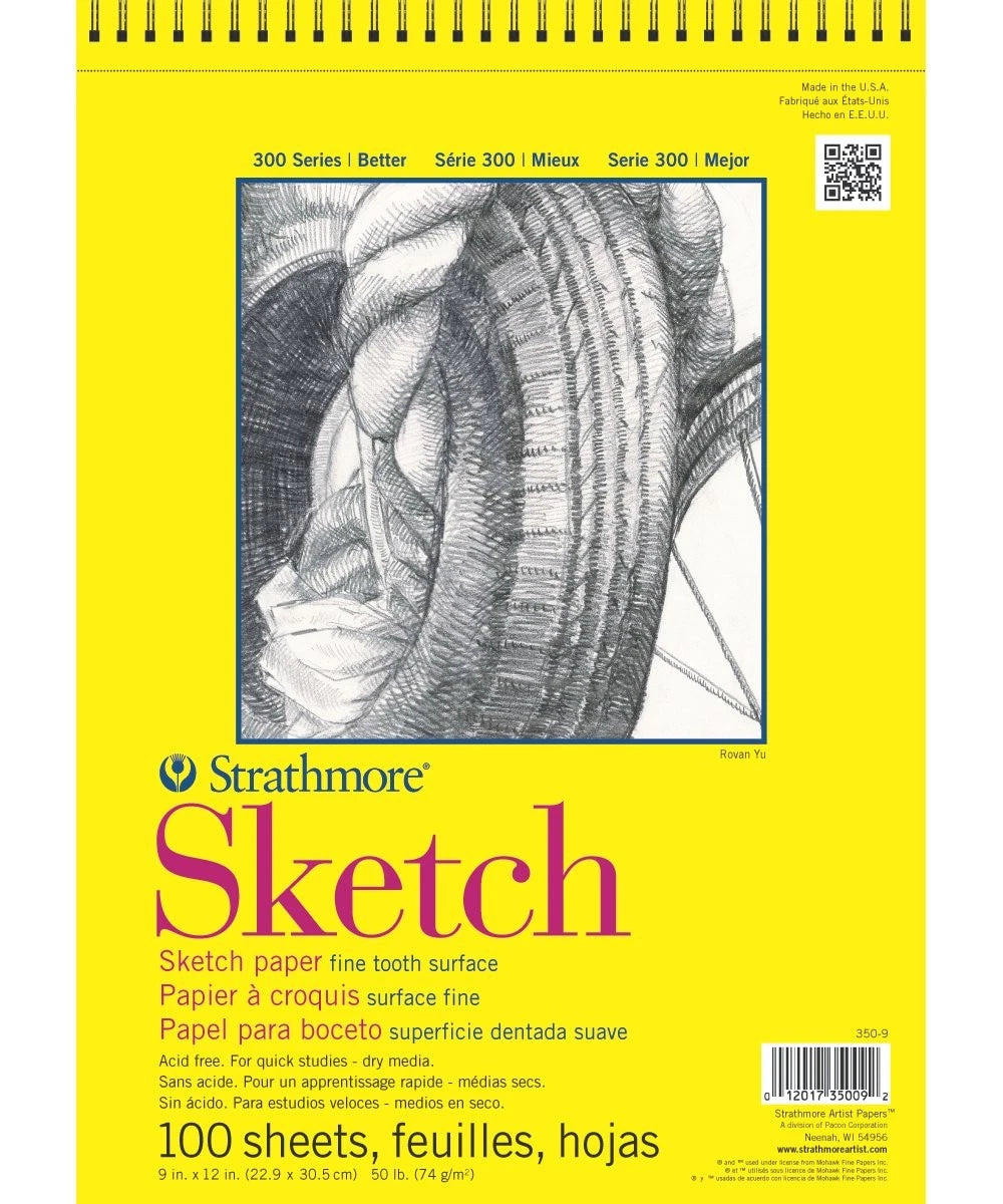 Sketch Pad for Strathmore 300 Series (9x12 inch, 50 lb)