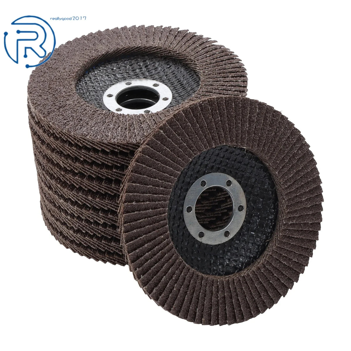10 Packs Zirconia Flap Discs 4.5"×7/8" 40 Grit Type 27