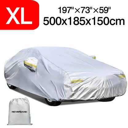 Car Cover for Ford Mustang (Waterproof, UV Resistant, Silver)