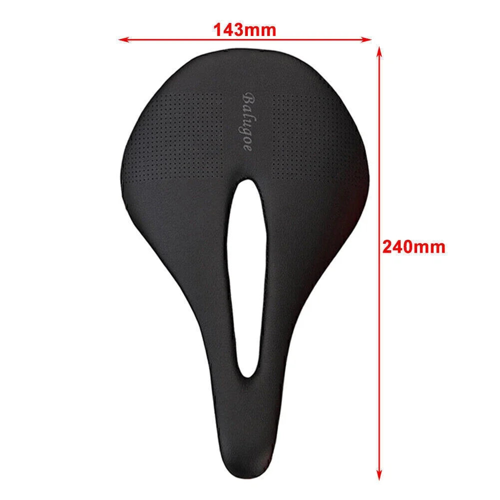 EC90 Hollow Carbon PU Leather Bicycle Saddle for Road Bike