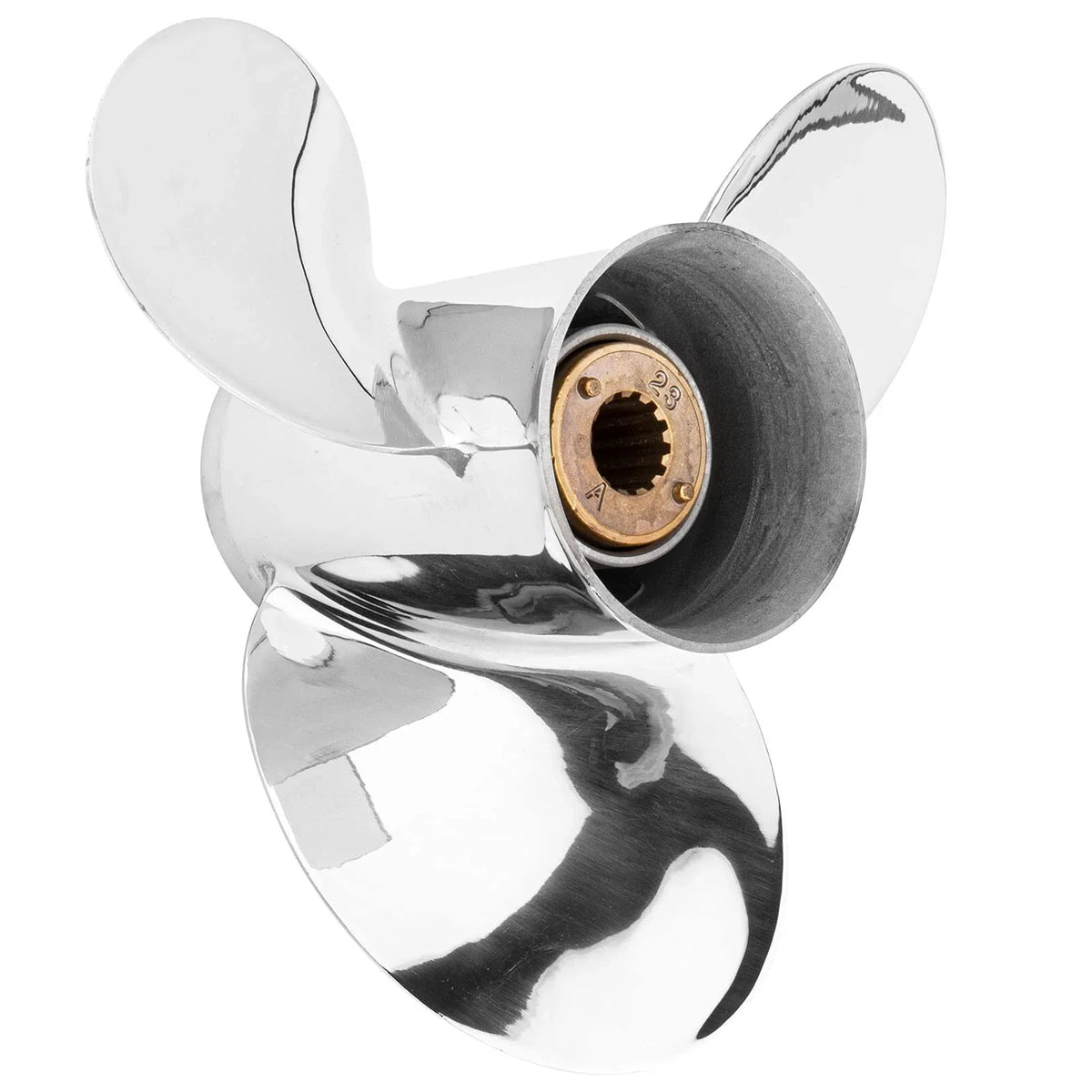 11 1/8 x 13 Stainless Steel Propeller for Mercury 25-70HP (13 Spline, RH)