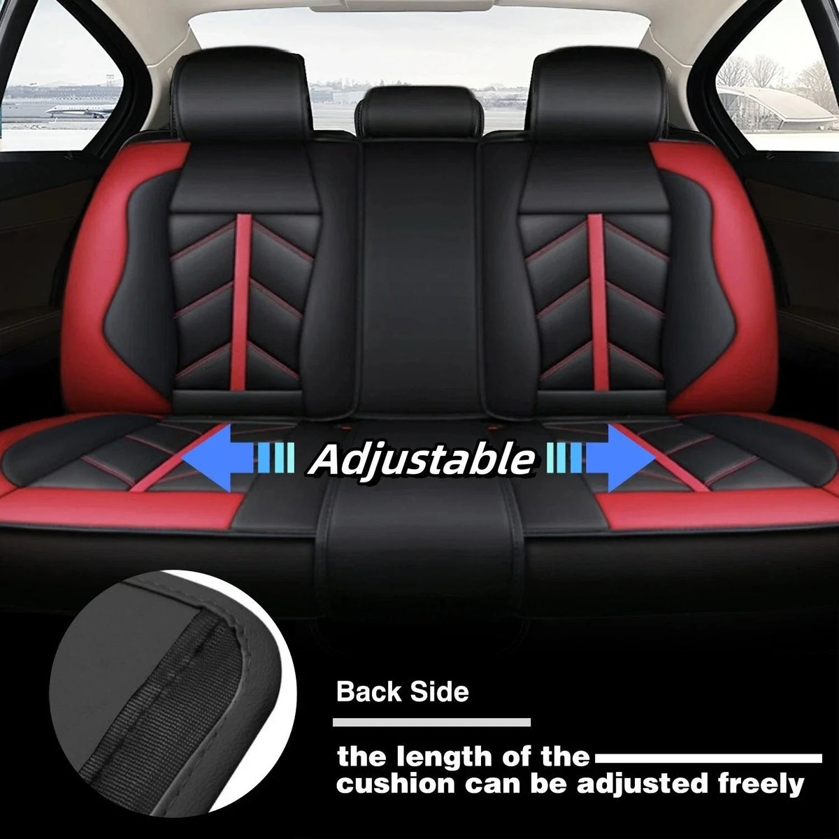 Set of 5 Leather Car Seat Covers for Hyundai