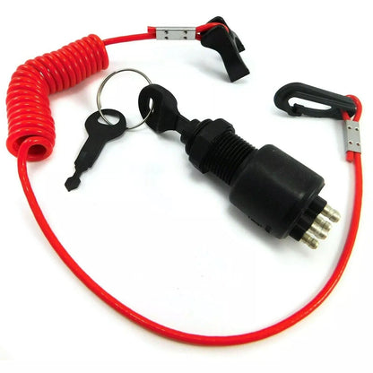 Ignition Switch & Lanyard for OMC BRP Johnson Evinrude (1996–Present) 175974 5005801