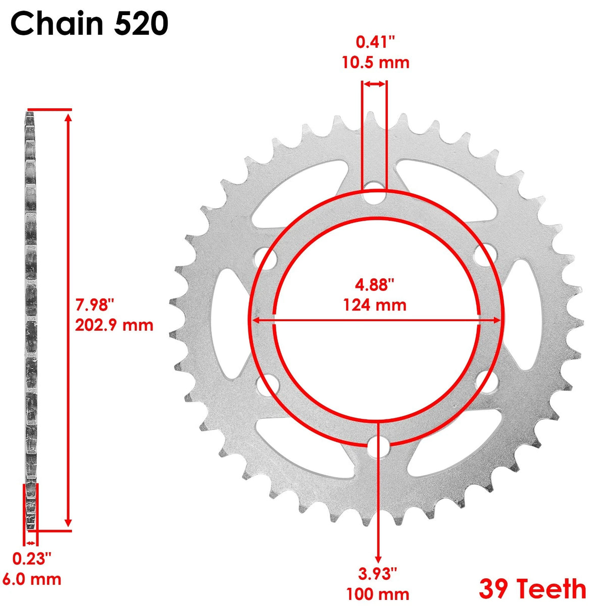 Red O-Ring Drive Chain & Sprocket Kit for Ducati 800 Super Sport (2003–2007) EG2627FS145XO
