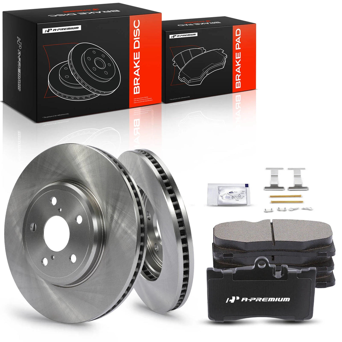 Front Disc Brake Rotor & Ceramic Pads for Lexus LS430 (2001–2006) 12144122, 10308700, R-31456, P-870
