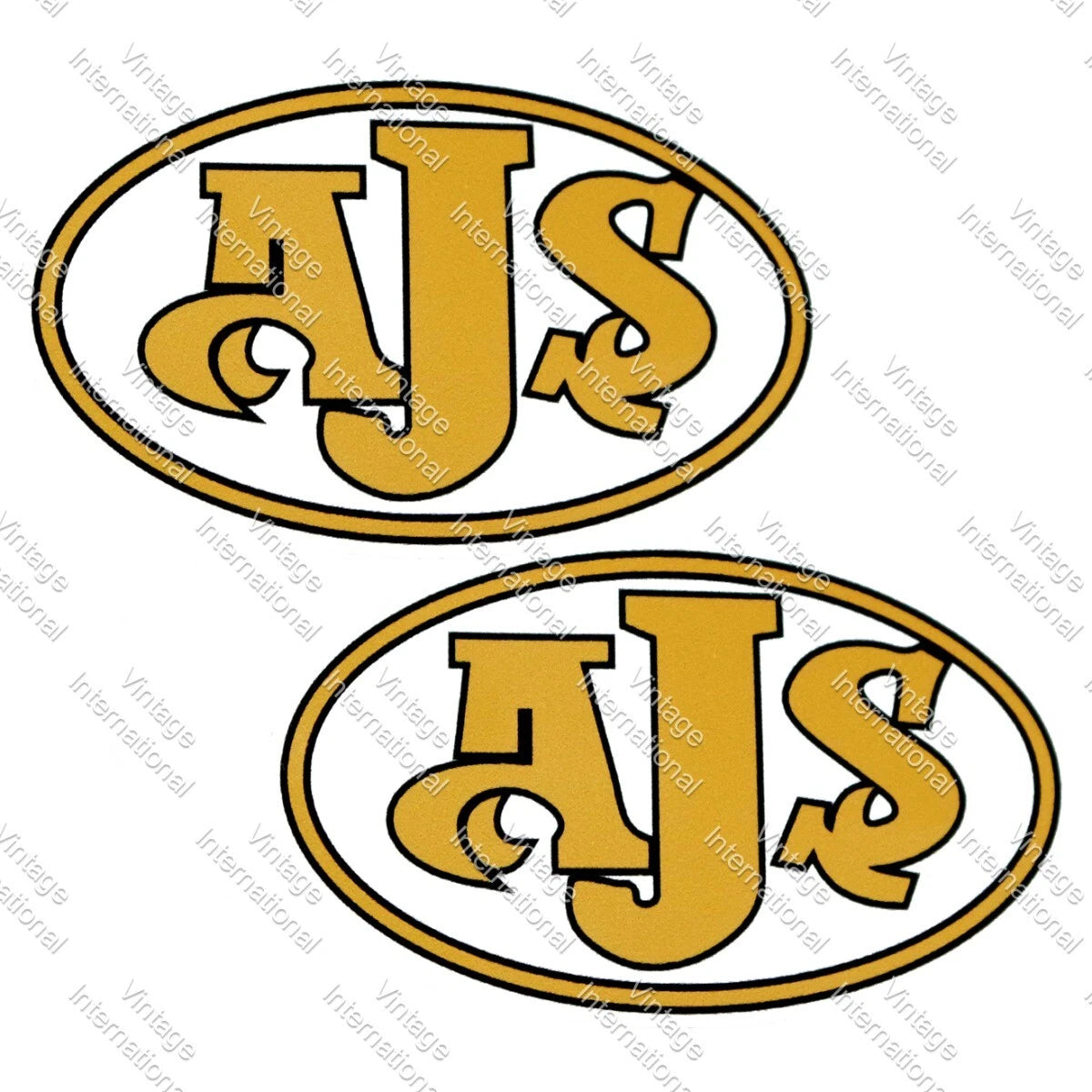 Decals Stickers for AJS Classic Motorbike (Size 84mm x 51mm)