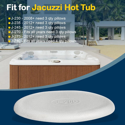 Snap in Pillow for Jacuzzi J-200 Series Spas (J-100 Model)