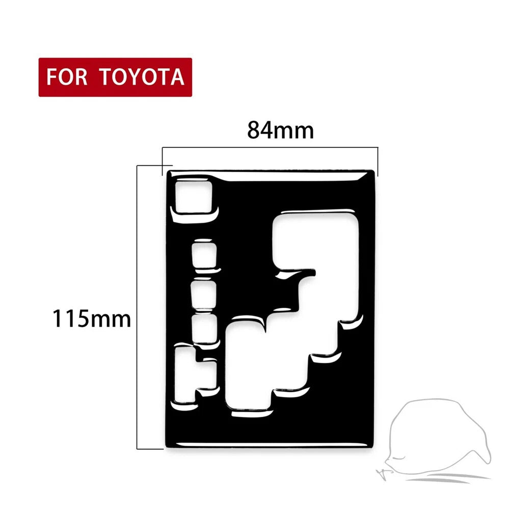 Piano Black Gear Shift Panel Cover for Toyota 4Runner (2010–2020)