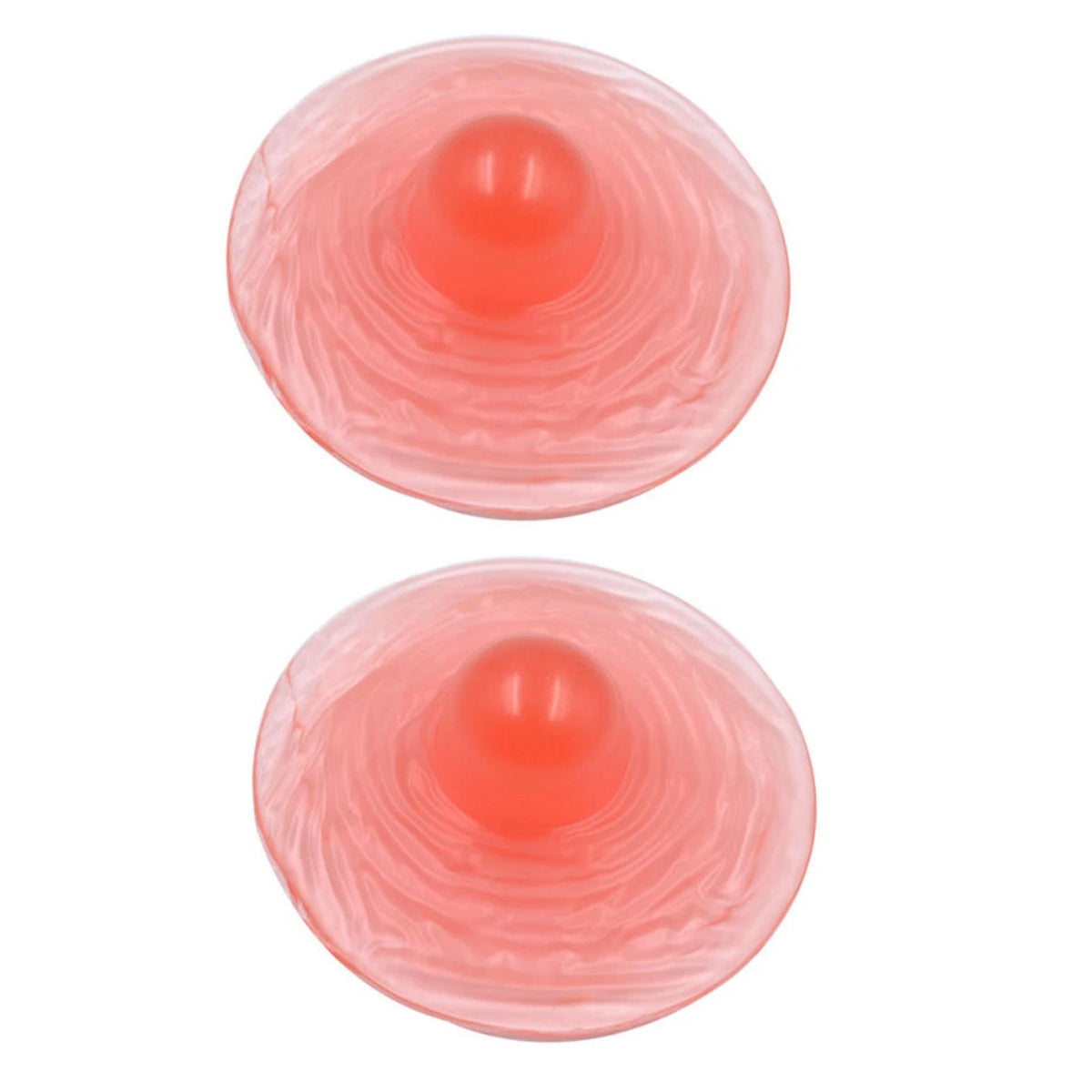 2X Silicone False Nipple Stickers for Women - Skin Color 6.5x2.5cm