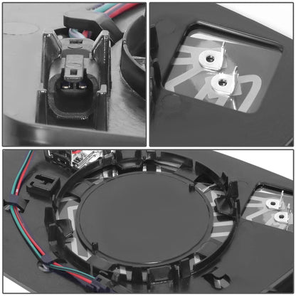 Right Side Convex Mirror Glass w/ Blind Spot for Jeep Cherokee (2014–2023)