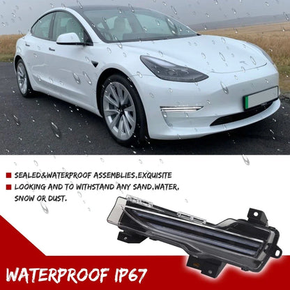 Switchback LED Sequential Signal Fog Lights for Tesla Model 3, Model Y