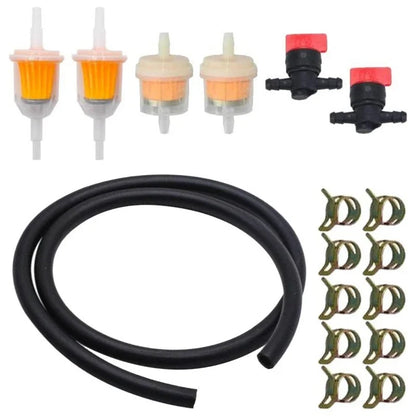 Carburetor Kit Set for - Fuel Line, Filters, Valves, Clamps