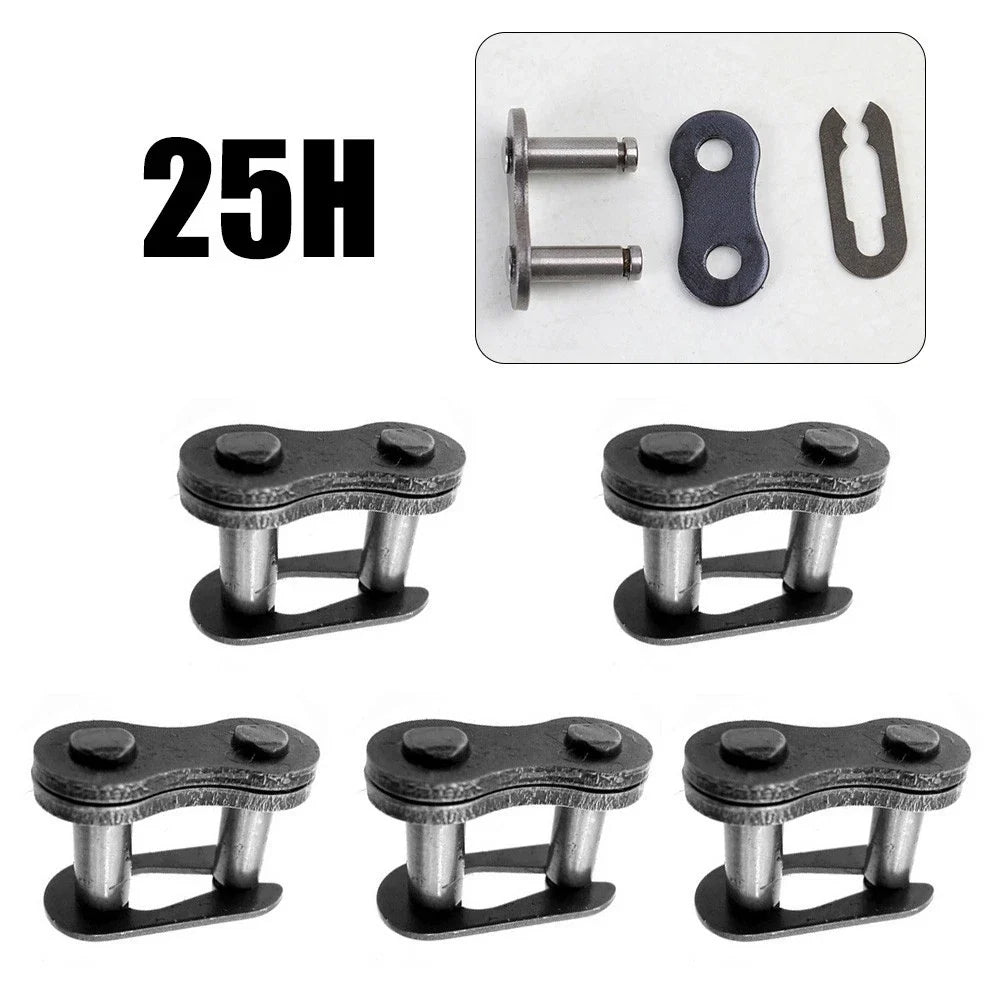 Pack of 5 Metal 25H Chain Master Connecting Link for ATV Motocross Scooter