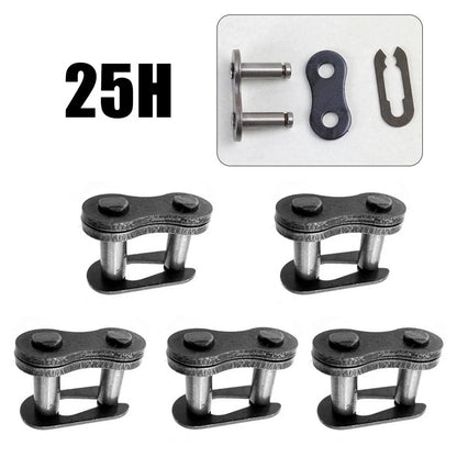 Pack of 5 Metal 25H Chain Master Connecting Link for ATV Motocross Scooter