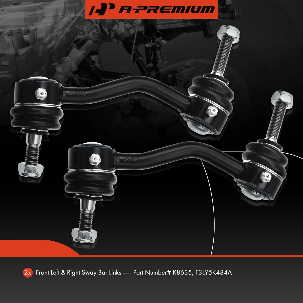 2X Front Side Sway Bar Link for Ford Thunderbird Lincoln Mercury Cougar (K8635)