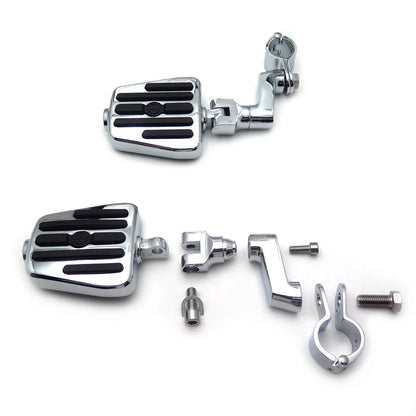 Rebelion Skull Highway Foot Pegs for Harley Wide Glide Street Glide (2010–2023)