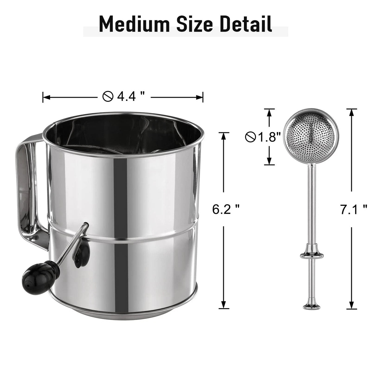 5 Cup Flour Sifter for Kitchen Use (No Year Range)