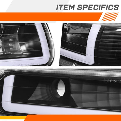 LED DRL Headlights for Chevy Silverado Suburban 1500-3500 (1999–2006)