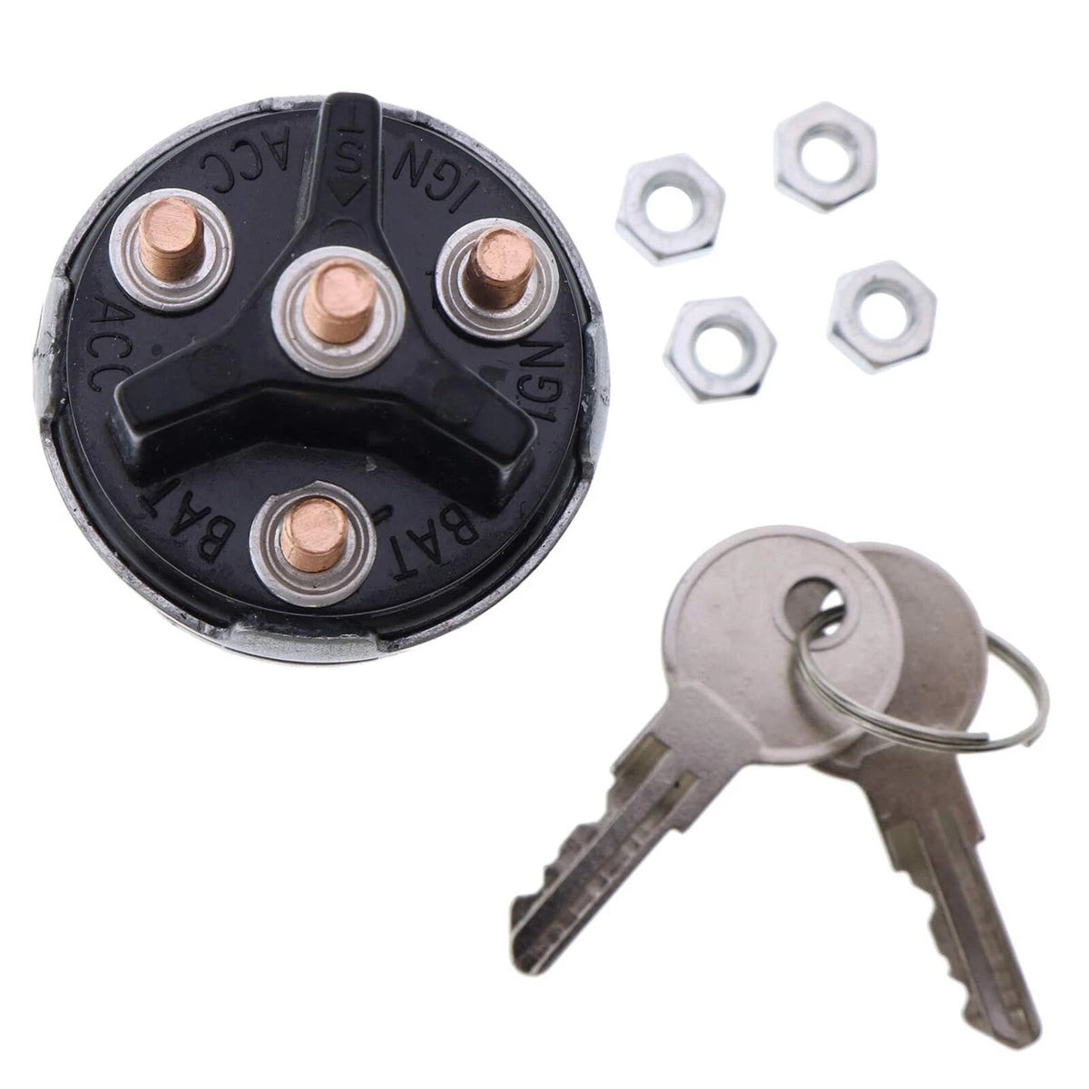 Ignition Switch for Ford New Holland LX865 TR75 John Deere 570 6675 (CC2084280, CH2543)