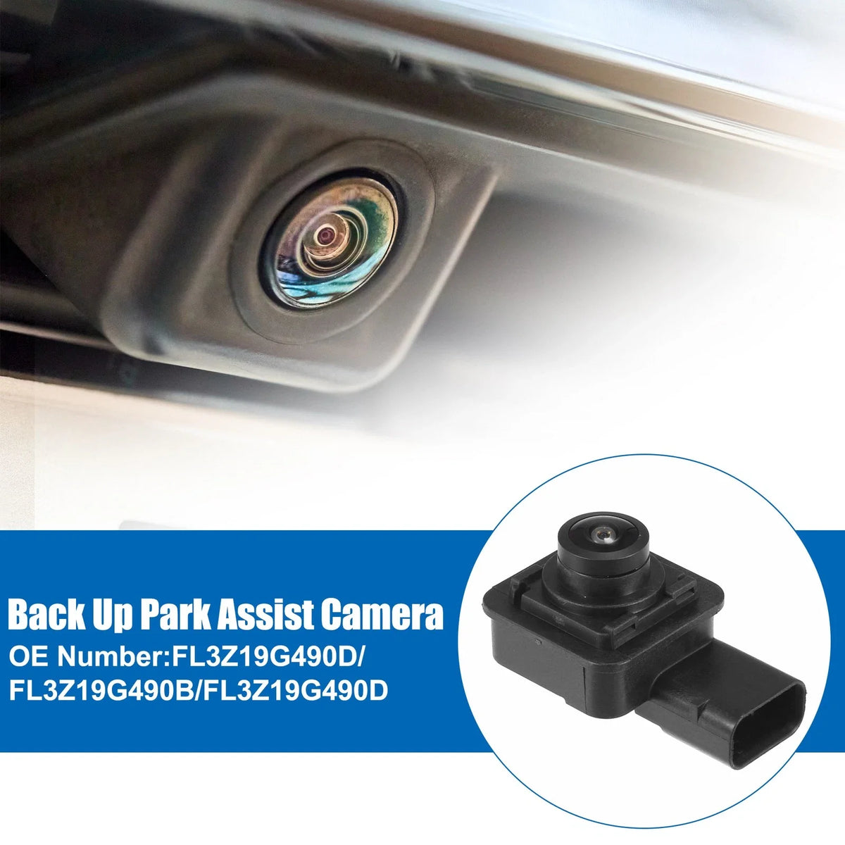 Set of 1 Rear View Backup Reverse Camera for Ford F-150 (2015–2017) No.FL3Z19G490D
