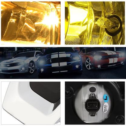 Amber Lens Front Bumper Fog Light Set for GMC Yukon XL (2015–2018)