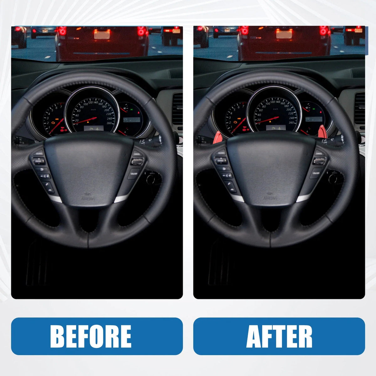 1 Pair Steering Wheel Shift Paddle Cover for Lexus ES200 ES260 ES300h (2018–2021)