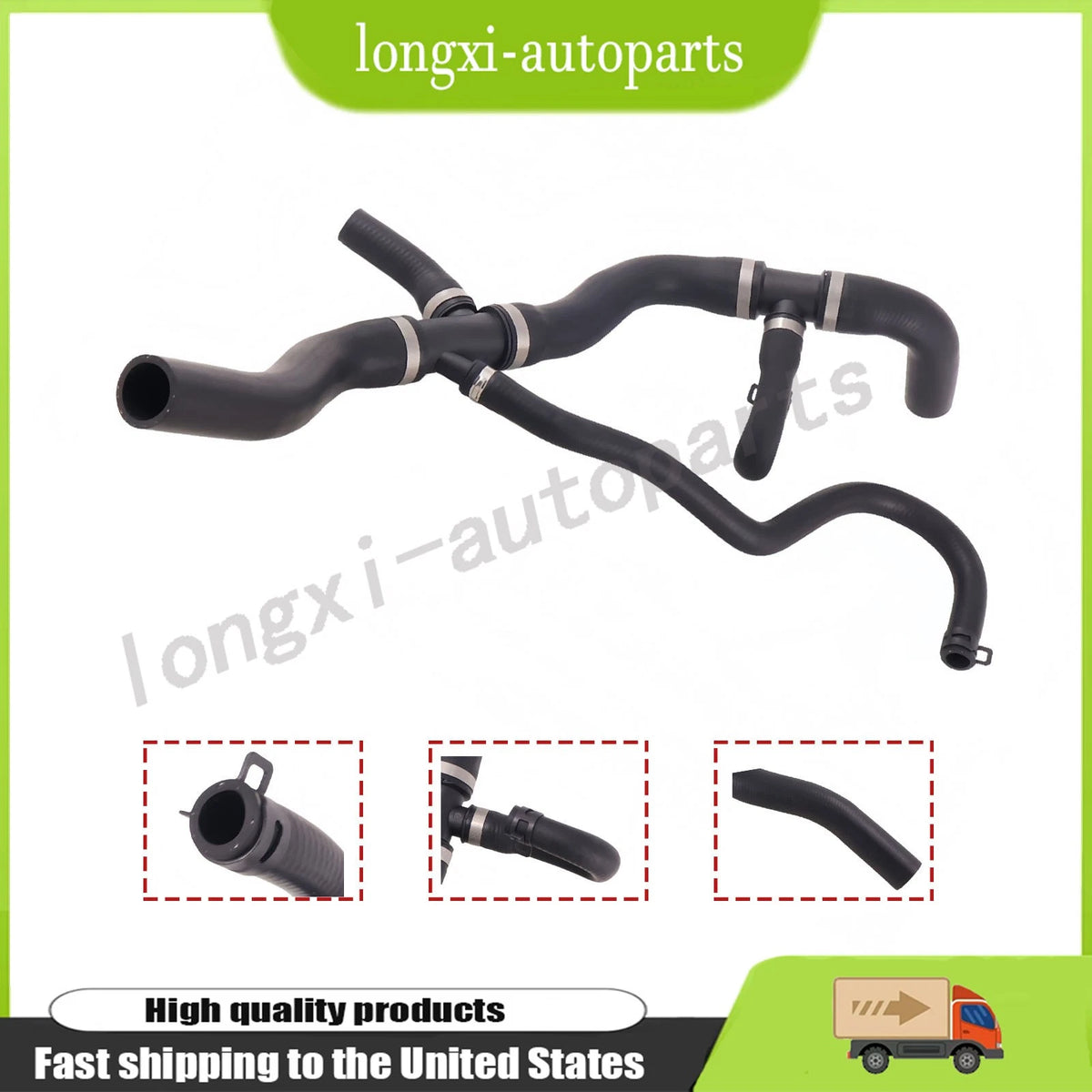 Upper Radiator Coolant Hose for Volvo C30 C70 S40 V50 (2006–2013) 30650750