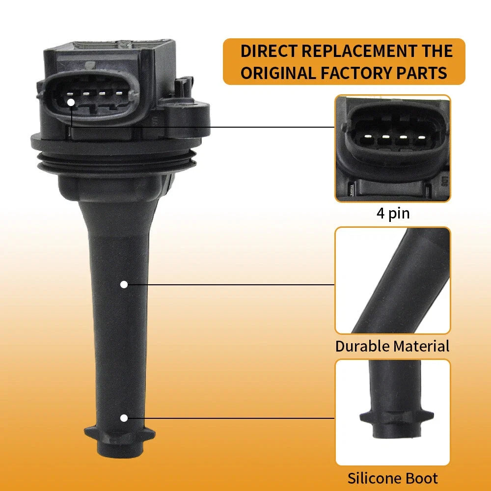 5 Ignition Coil Pack for Volvo S60 S70 S80 C70 XC70 V70 T5 (1999–2009) UF341