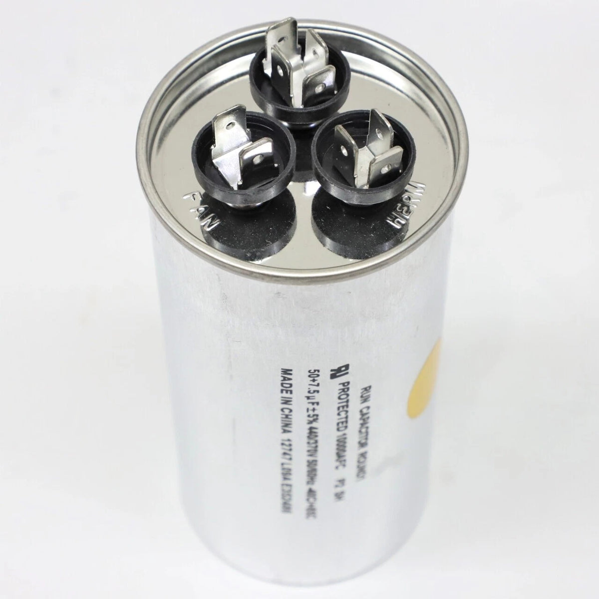 Dual Run Capacitor for HVAC Motor (50 + 7.5 MFD, 440 Volts)