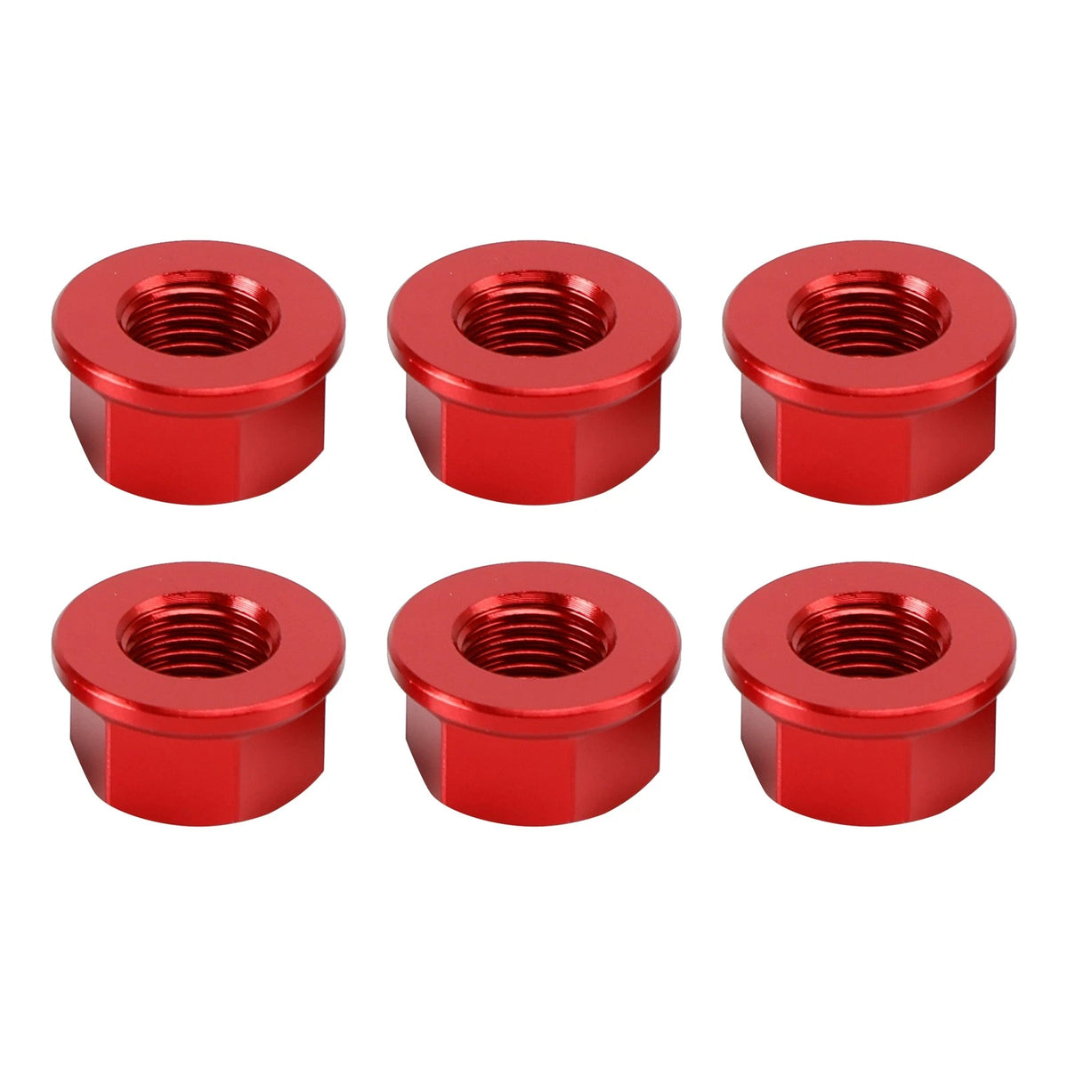 6x Rear Sprocket Nuts M10 x 1 Red for Ducati 1098 1098S 1098R 1198 (2007–2011)