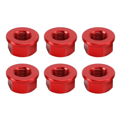 6x Rear Sprocket Nuts M10 x 1 Red for Ducati 1098 1098S 1098R 1198 (2007–2011)