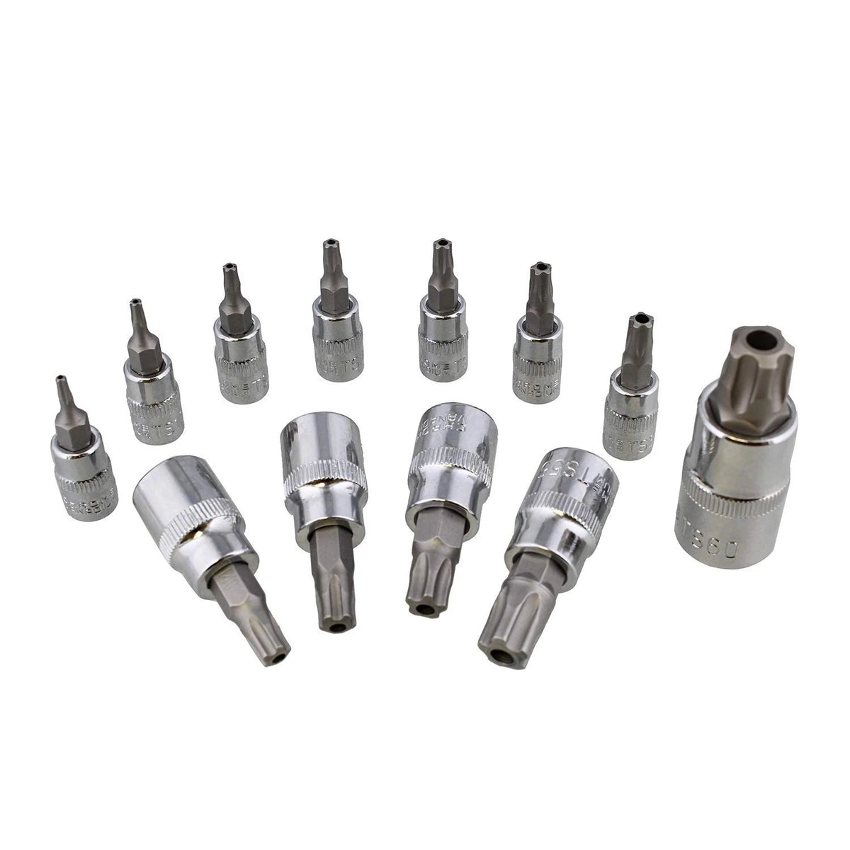 Set of 5 Tamper Proof Torx Plus Star Bits for Automotive Use