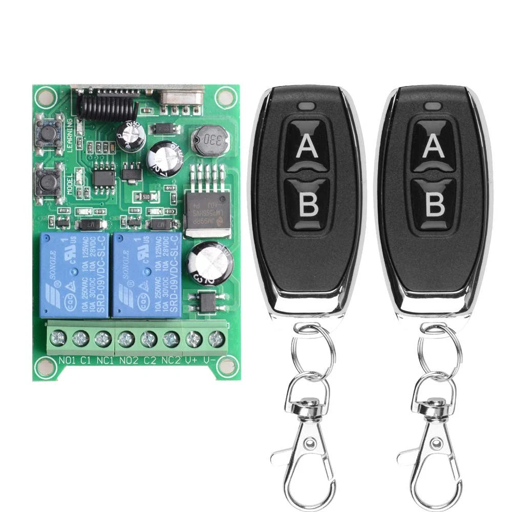 2X Wireless Remote Switch for DC 12V 24V 36V 48V