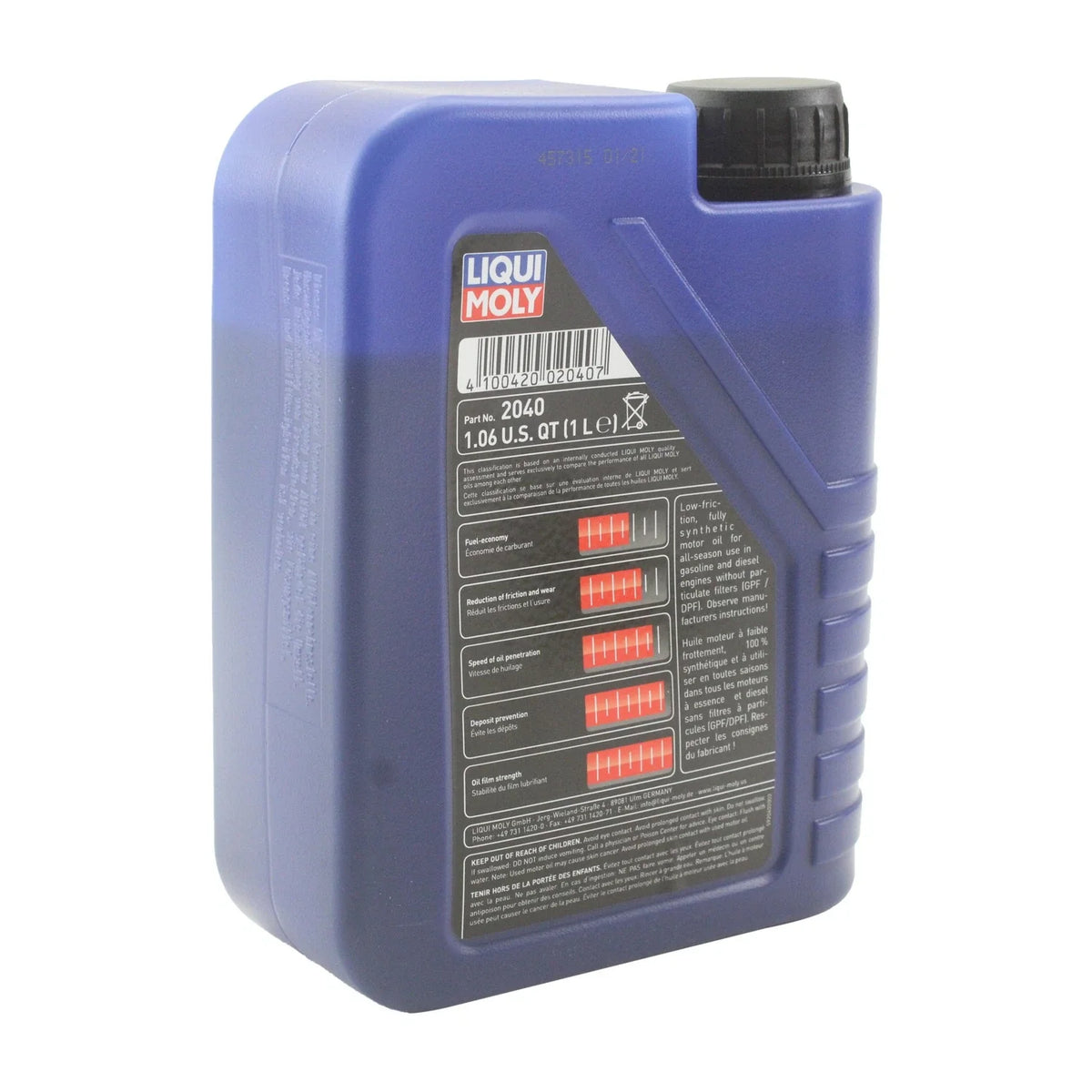 Liqui Moly 2040 Engine Motor Oil 5W-40 for (1 L)