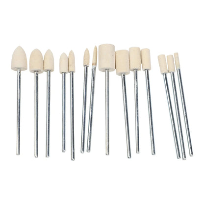 Set of 14 Wool Grinding Heads 65mm for Rotary Tool Sanding Polishing
