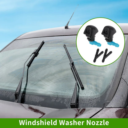 Windshield Washer Nozzle Set of 2 with Y Hose Connector for Honda Odyssey 