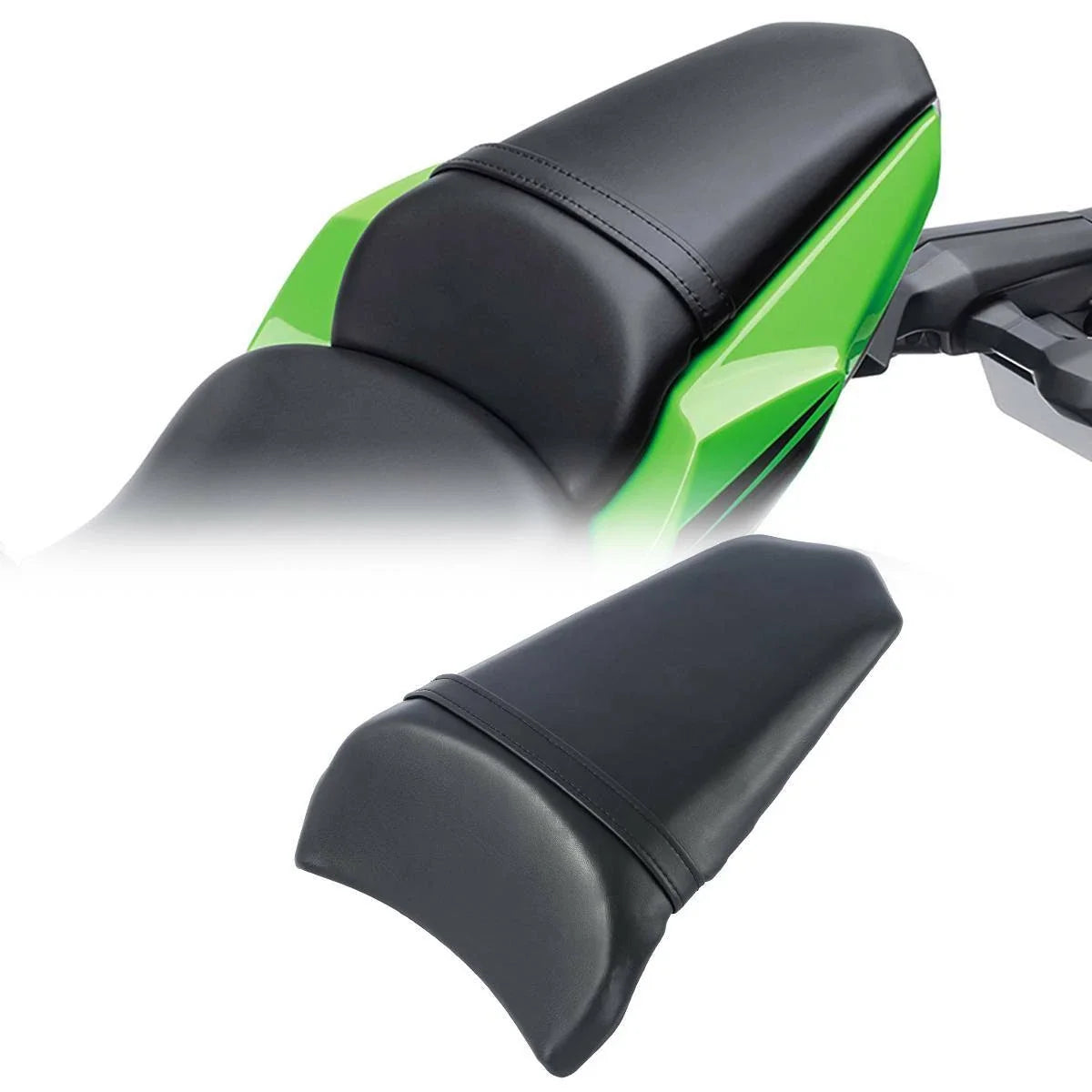 Rear Passenger Seat Cushion for Kawasaki Ninja 650 EX650 (2017–2019) Black