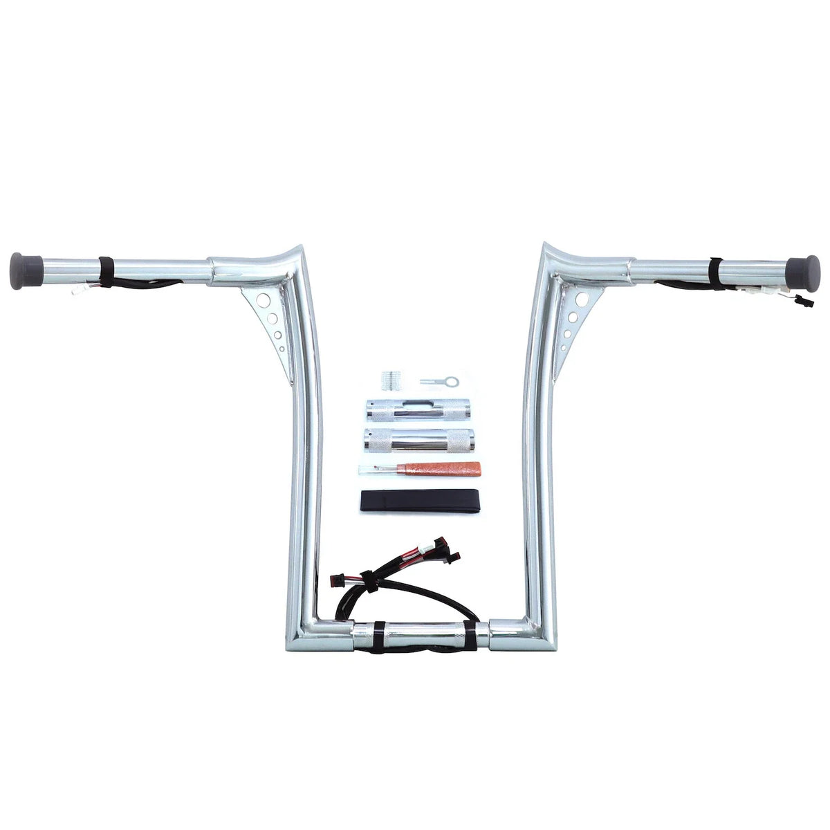 Chrome 16" Prewired Handlebar for Harley FLHR FLHRC (2016–2023)
