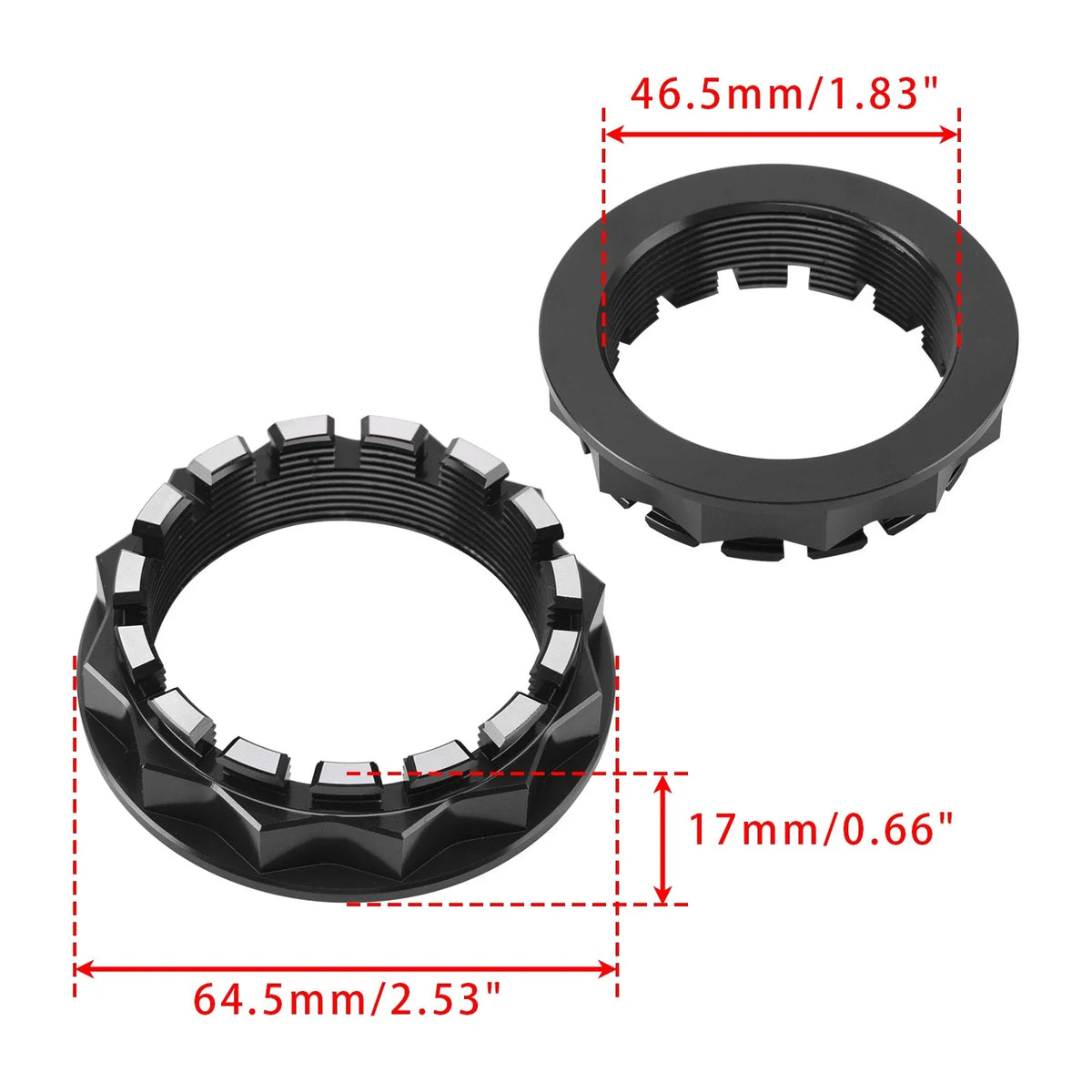 2X Rear Wheel Axle Nuts Black for Ducati Panigale 959/1199/1299/V4/R/S (2012–2024)