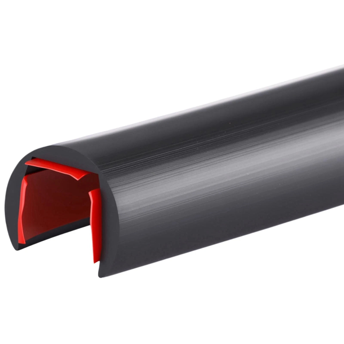 20 ft Rubber Edge Trim for Automotive Use (Self-Adhesive, Black)