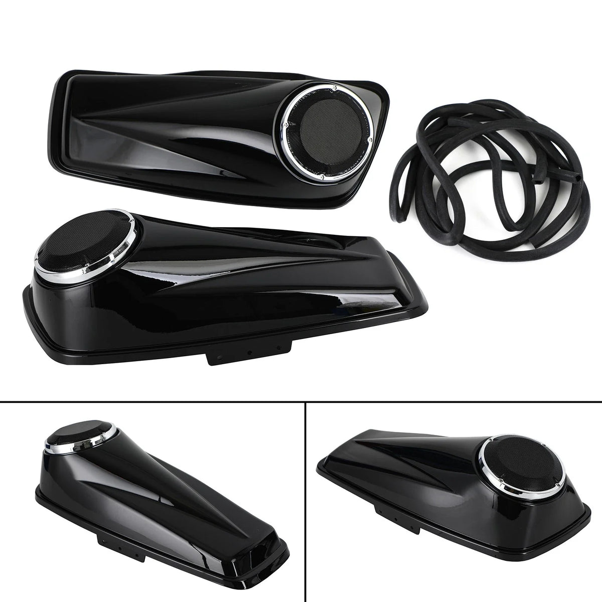 Set of 2 Saddlebag Lid Bra Covers for Harley Touring Electra Street Glide (2014–2021)