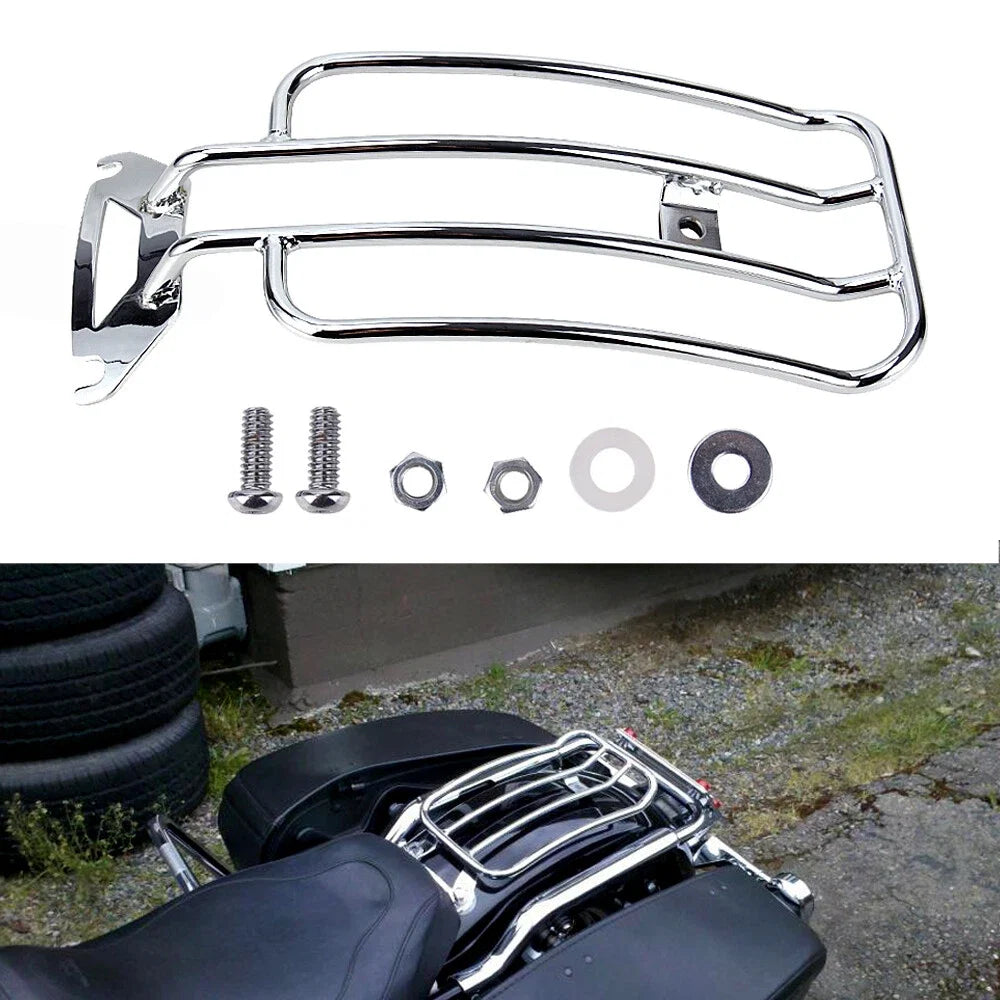 Rear Solo Seat Luggage Rack for Harley Touring Road Electra Glide (1998–2008)