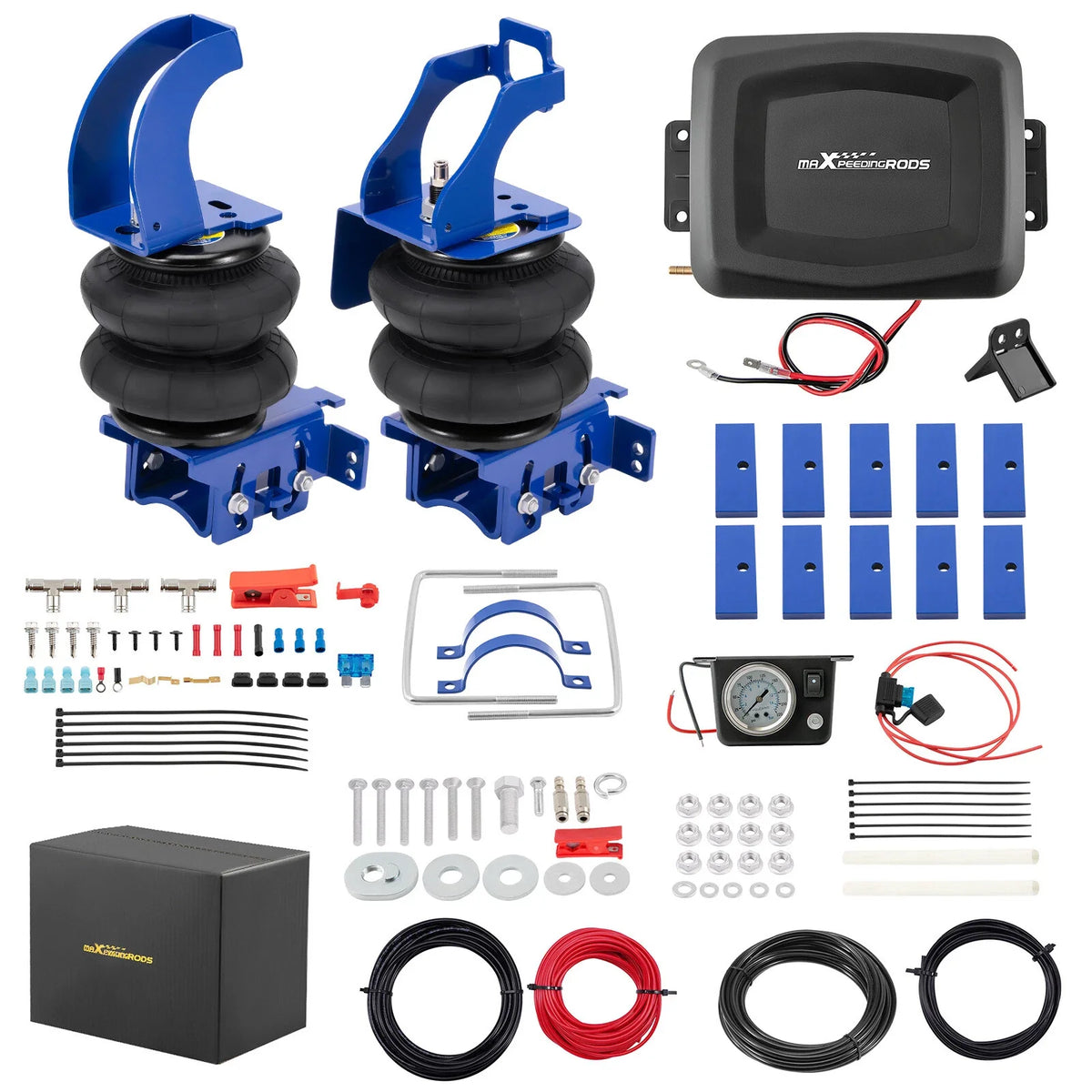 Air Spring Bags & Compressor Kit for Ford F-250 F-350 Super Duty (2011–2016)