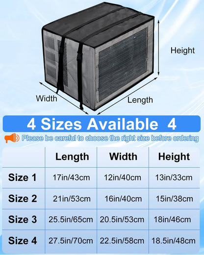 Mesh Window AC Cover for U-Shape Air Conditioner Outdoor Unit