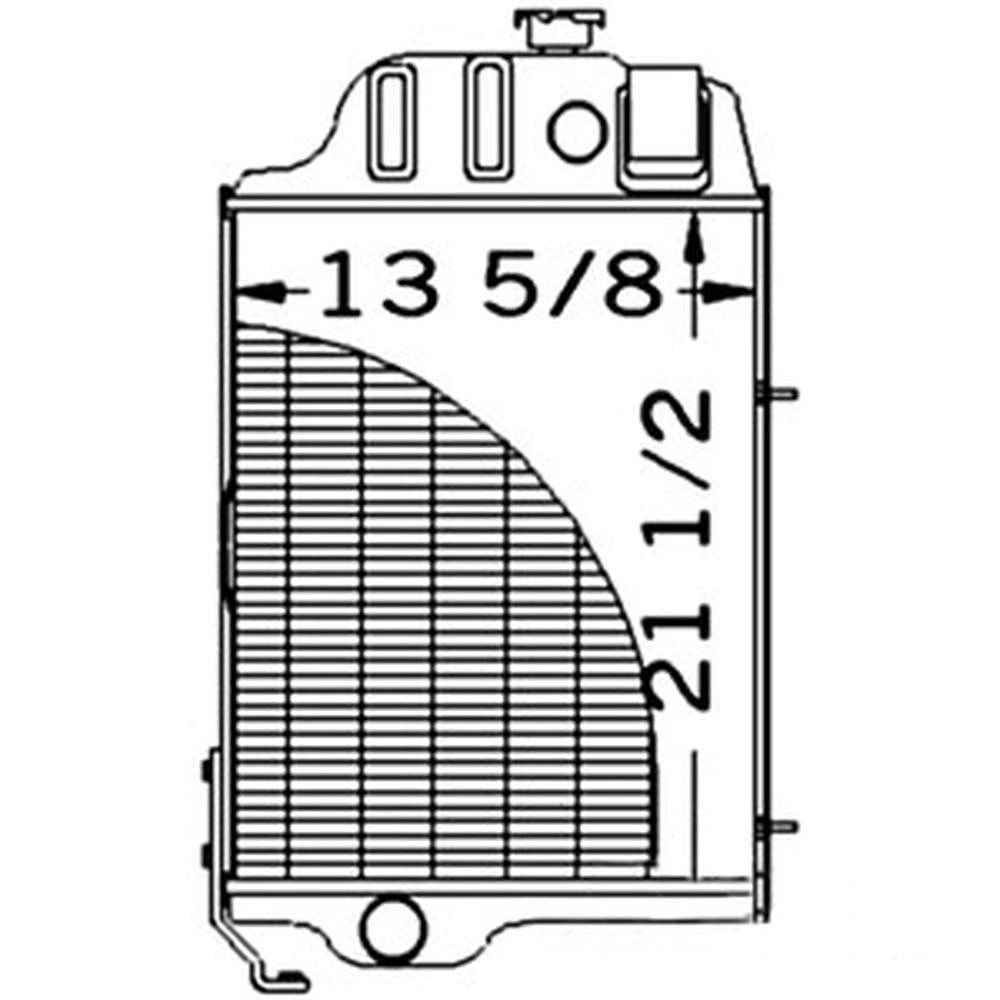 Radiator for John Deere Backhoe 410 (AR48171, AT32591)