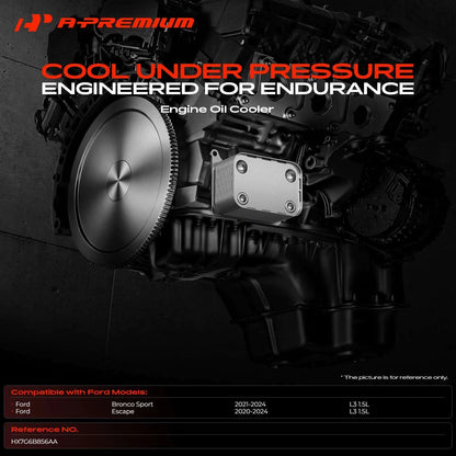 A-Premium Engine Oil Cooler for Ford Escape (2020–2024) HX7G6B856AA