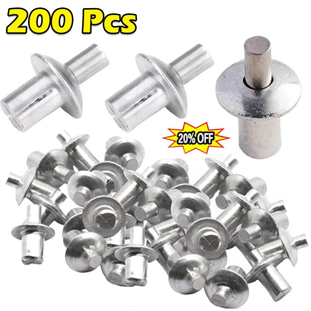 200 PCS Aluminum Drive Rivets for Universal Applications