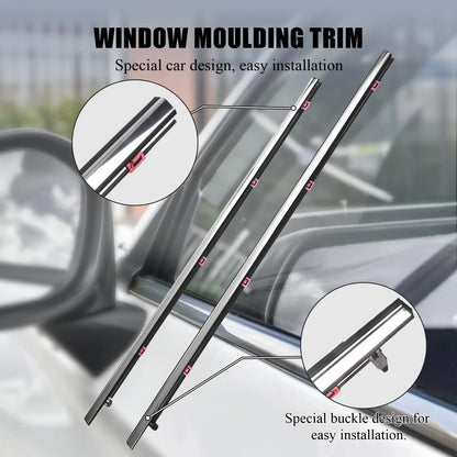 Window Molding Trim for Honda Accord 4-Door Sedan (2013–2018) Chrome